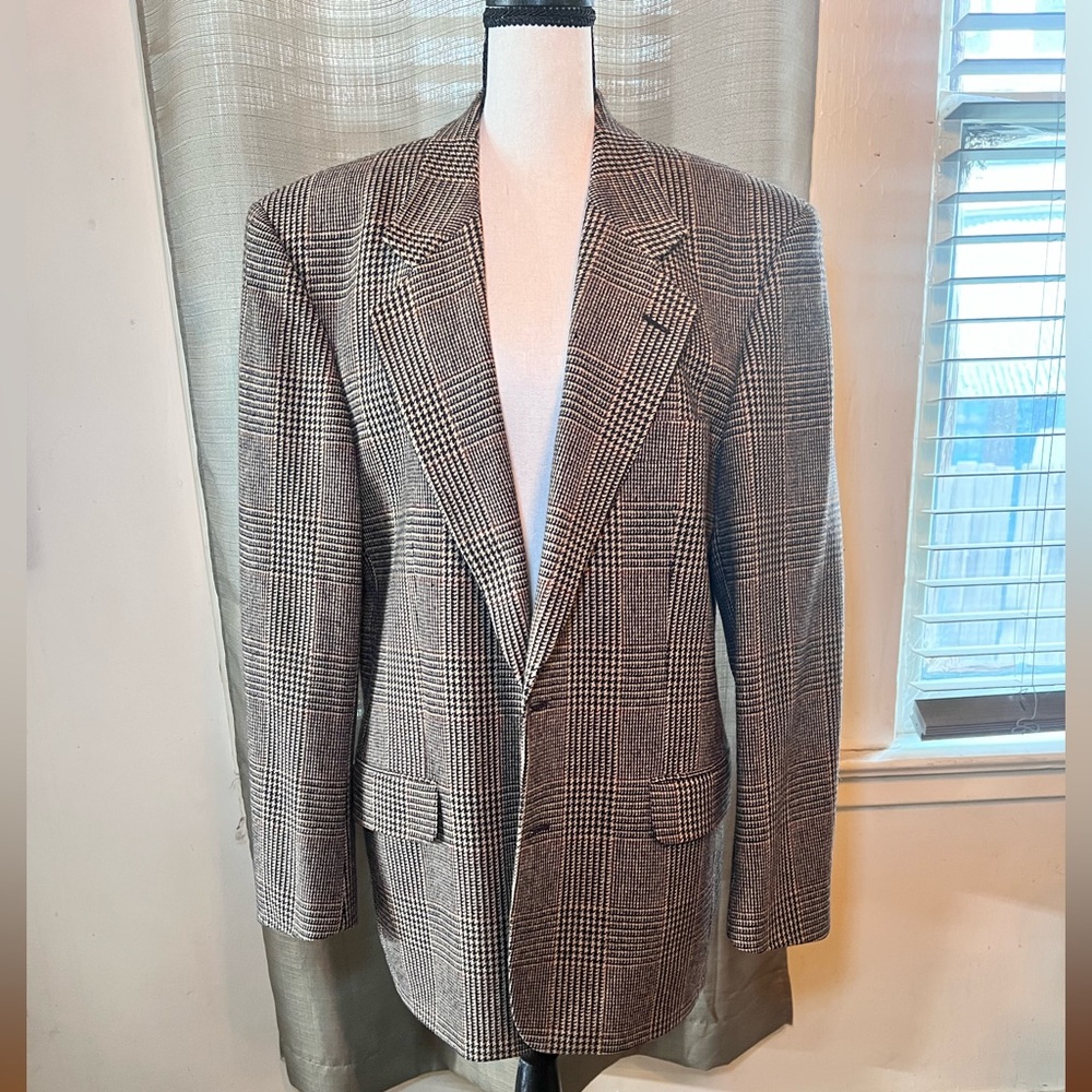 Classic Plaid Oversized Blazer